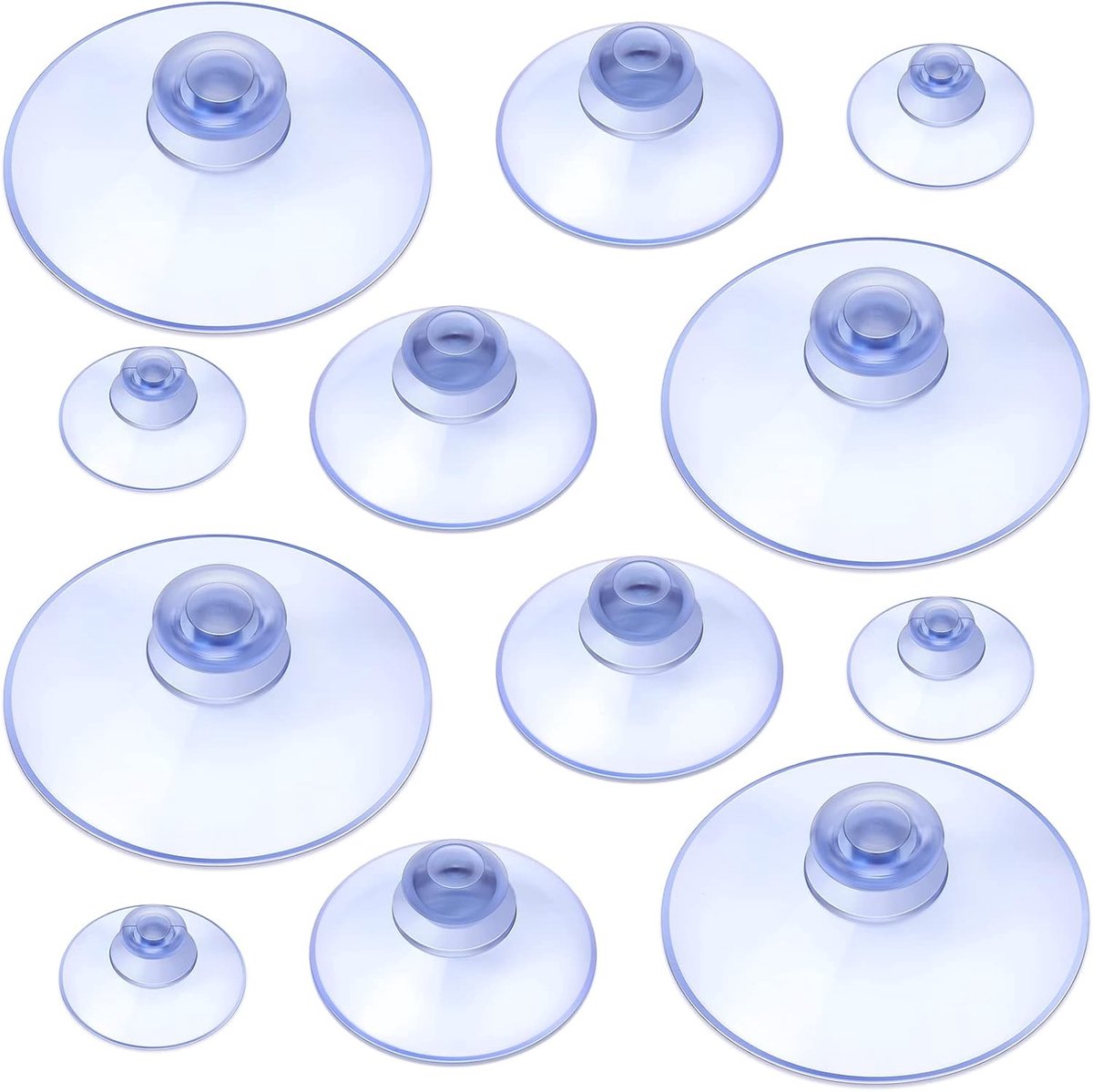 Plastic Zuignappen zonder Haken voor Raam - 45mm, 30mm, 20mm - Ideaal voor Buiten en Keuken - 3 Maten Beschikbaar