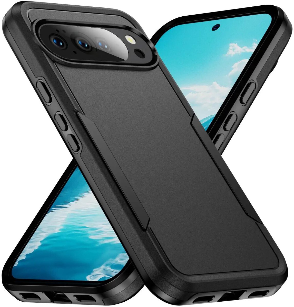 Back Cover Geschikt voor Google Pixel 11 Pro XL | Rugged Hoesje | Beschermhoes | Schokbestendige Hardcase | Shockproof | Tegen Vallen | Zwart