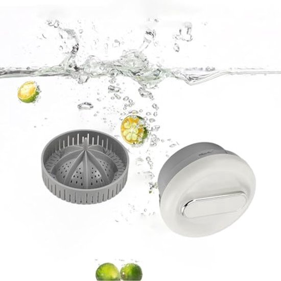 Dailygoody - USB Oplaadbare Elektrische Sapcentrifuge - Compact en Praktisch - Lekvrije Tuit - Zilver - Citrusvruchten - 500ML - Geschikt voor fruit e... — afbeelding 2