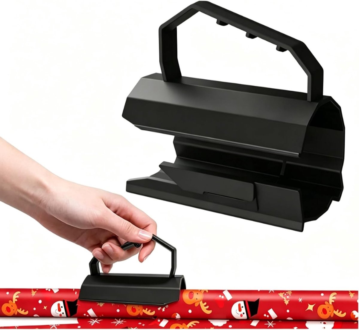 Verwisselbare cadeaupapiersnijder voor kerst, Halloween en verjaardagen - ideaal voor knutselen en feestdagen