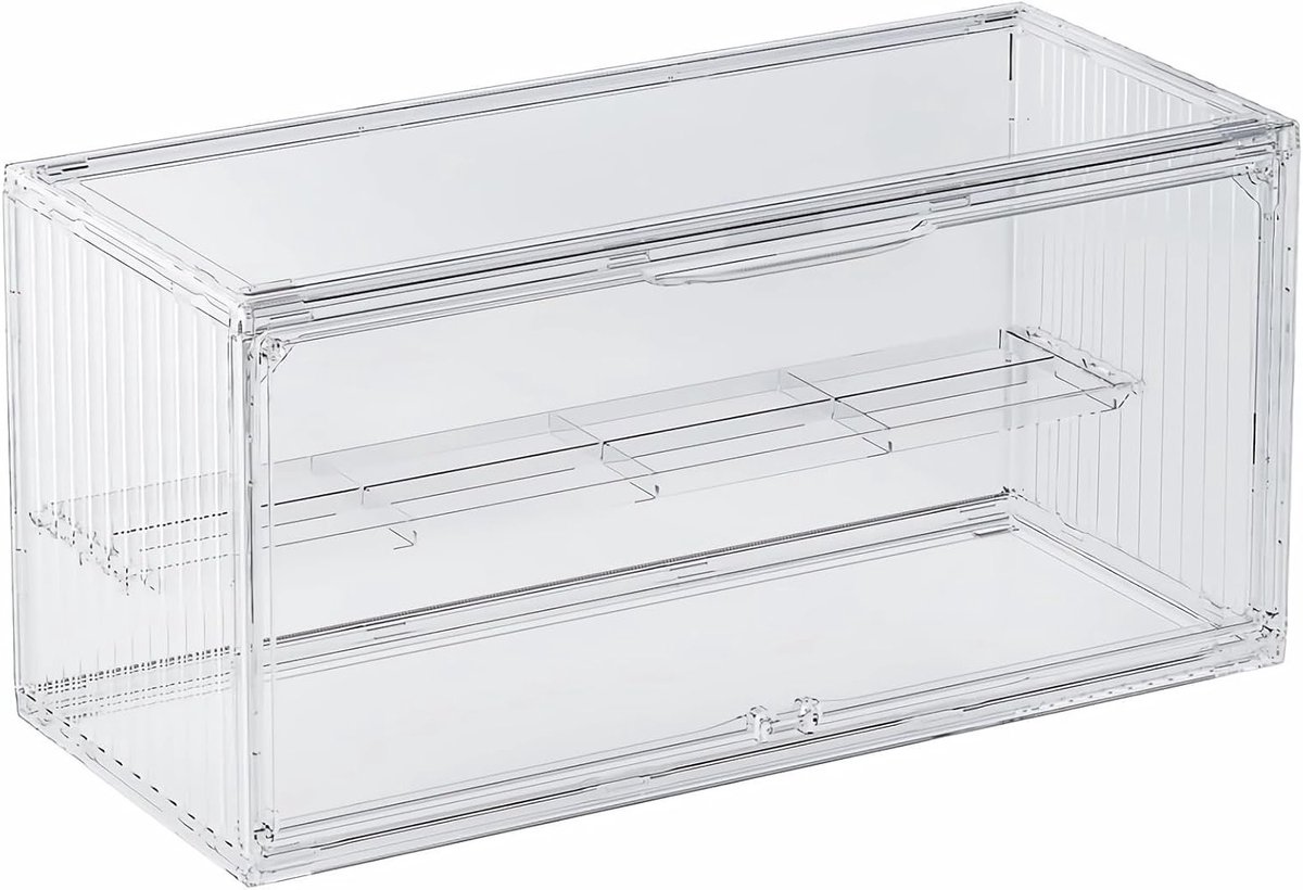 Acryl Vitrine voor Mini Figuren en Actiefiguren - Ideaal voor Verzamelobjecten, Speelgoedmodellen en Decoratie (37 x 16 x 18.3 cm)