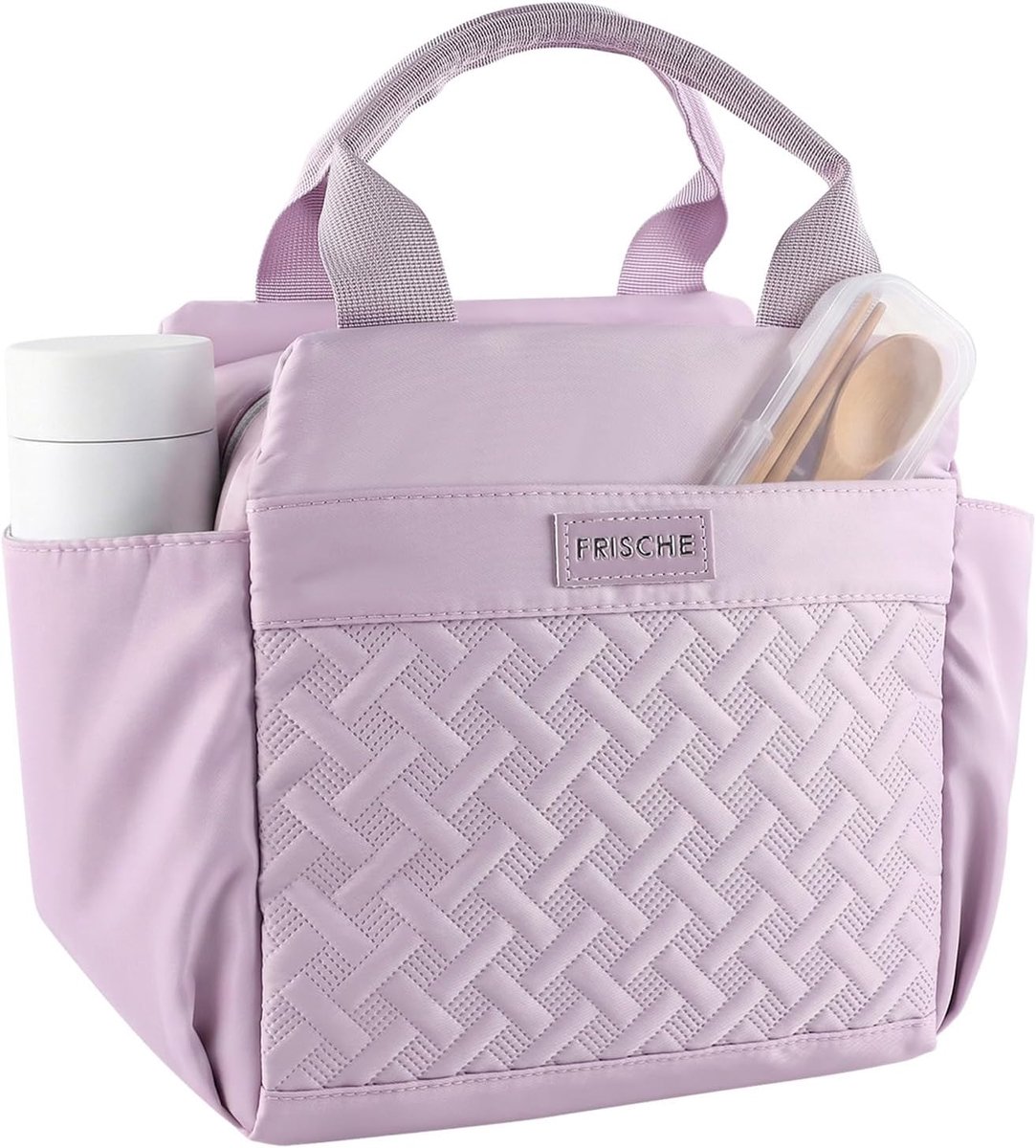 SnelShoppen - Koeltas Klein 11 Liter - Isolerende Lunchtas voor Dames - Zwart - Ideaal voor Picknicks, Werk, School - Inclusief Zijvakken voor Paraplu