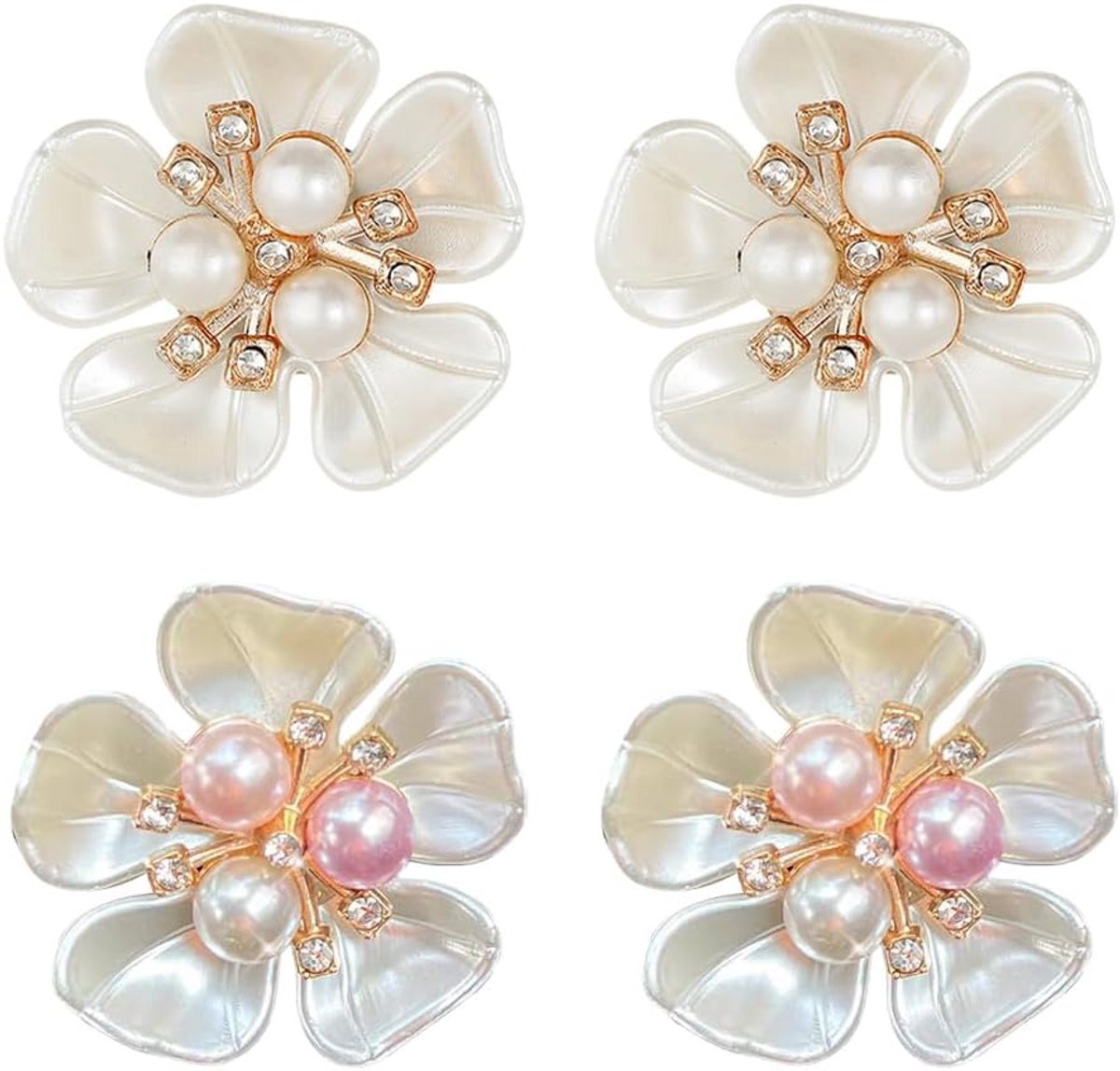 SnelShoppen - 4x Auto Luchtverfrisser Clip Roze Strik Aromatherapie Essentiële Olie Diffuser Interieur Accessoires voor Vrouwen en Meisjes