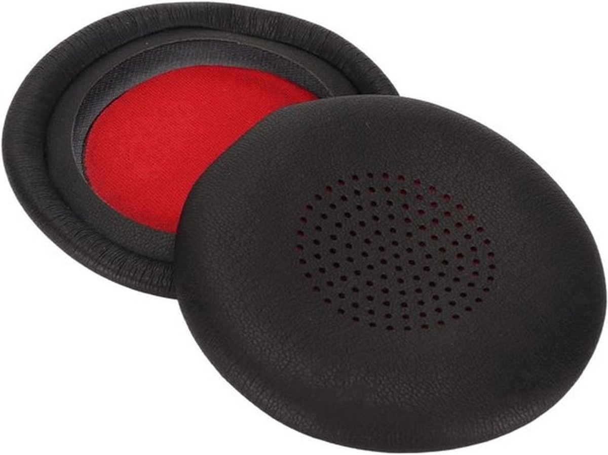 Vervanging Oorkussens en Covers voor Hoofdtelefoon Voyager Focus UC B825 - Zwart-rode Net Tas Inbegrepen