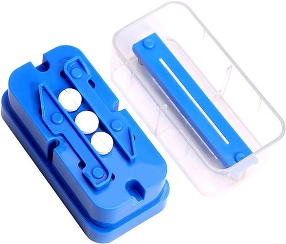 Tablettenknipper en Dispenser voor Kleine en Grote Tabletten - Medicijnverdeler voor Gemakkelijk Delen van Vitaminen en Geneesmiddelen