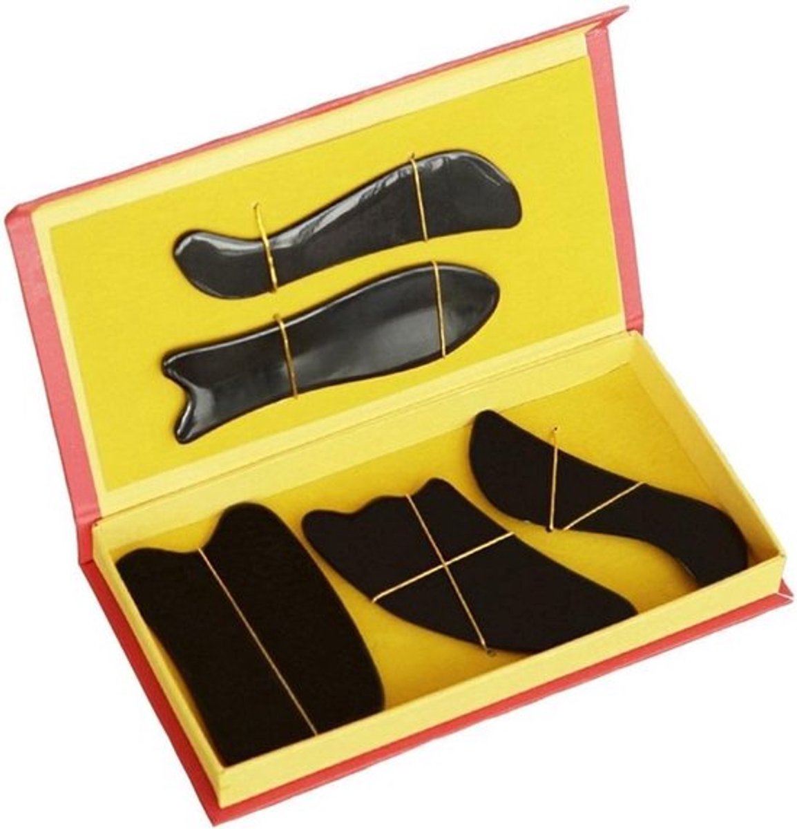 Gua Sha Massage Tool van Buffelhorn voor Effectieve Huidverzorging en Spierontspanning