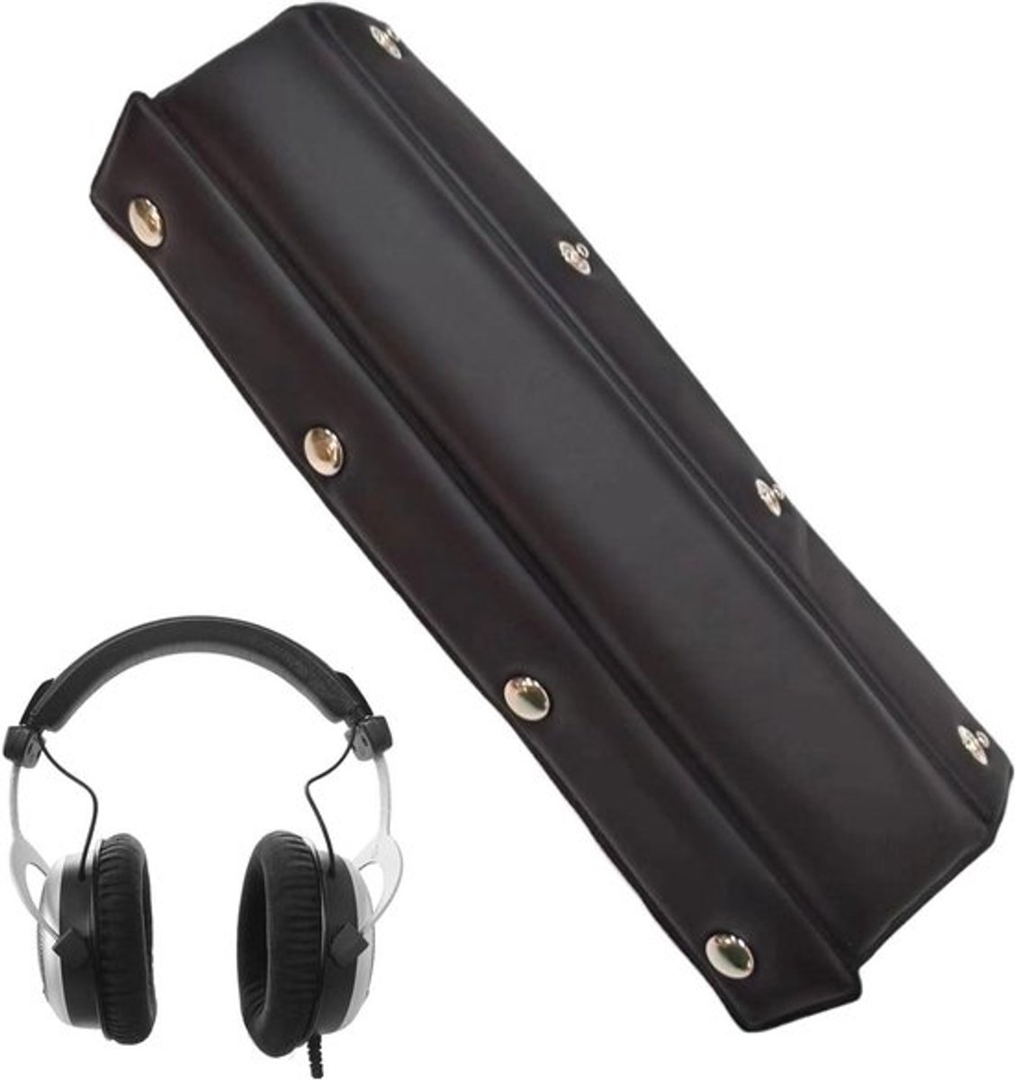 Zwarte hoofdtelefoon-hoofdband - Reserve-hoofdkussen - Zacht - Compatibel met studio-hoofdtelefoon - DT770 PRO - DT880 PRO - DT990 PRO - HS200 - HS400 - Comfortabel - Duurzaam