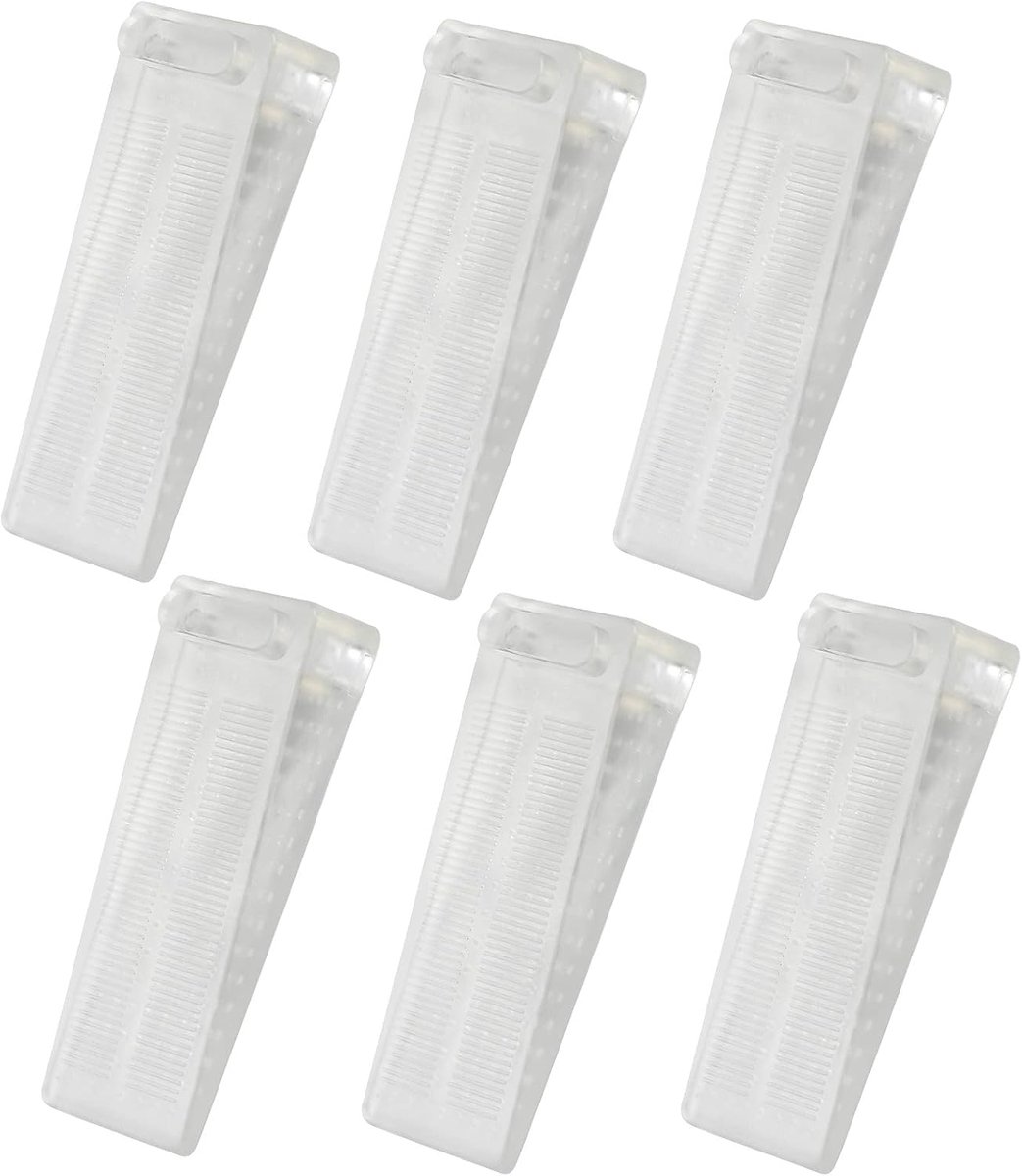 SnelShoppen - 6 Stuks Rubber Deurstopper - Antislip, Niet-Toxisch en Geurloos - Ideaal voor Harde Vloeren, Badkamer, Slaapkamer, Balkon Deuren