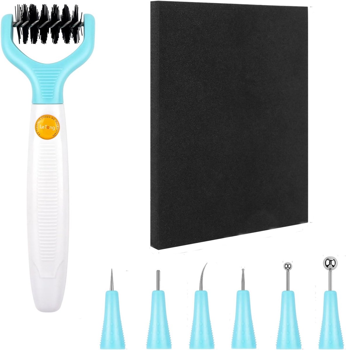 SnelShoppen - All-in-one Paper Sculpting Tool Kit & Die Brush - Creatieve Tools voor Realistische Bloemen - Met 7 Veranderbare Tips voor Kaarten Maken