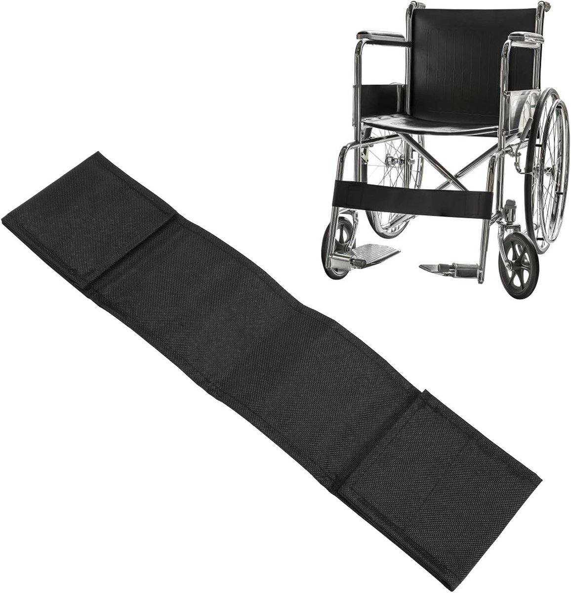 Beenriemen voor rolstoel, lichte rolstoelbeenriem, kuitriem, zachte voetensteun voor gehandicapten, ouderen (50 cm)