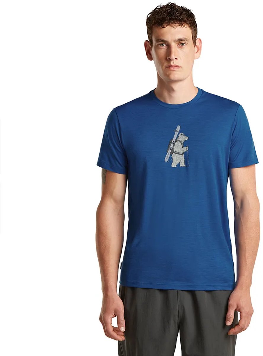 Icebreaker 150 Tech Lite Bear Tour T-shirt Met Korte Mouwen Blauw S Man