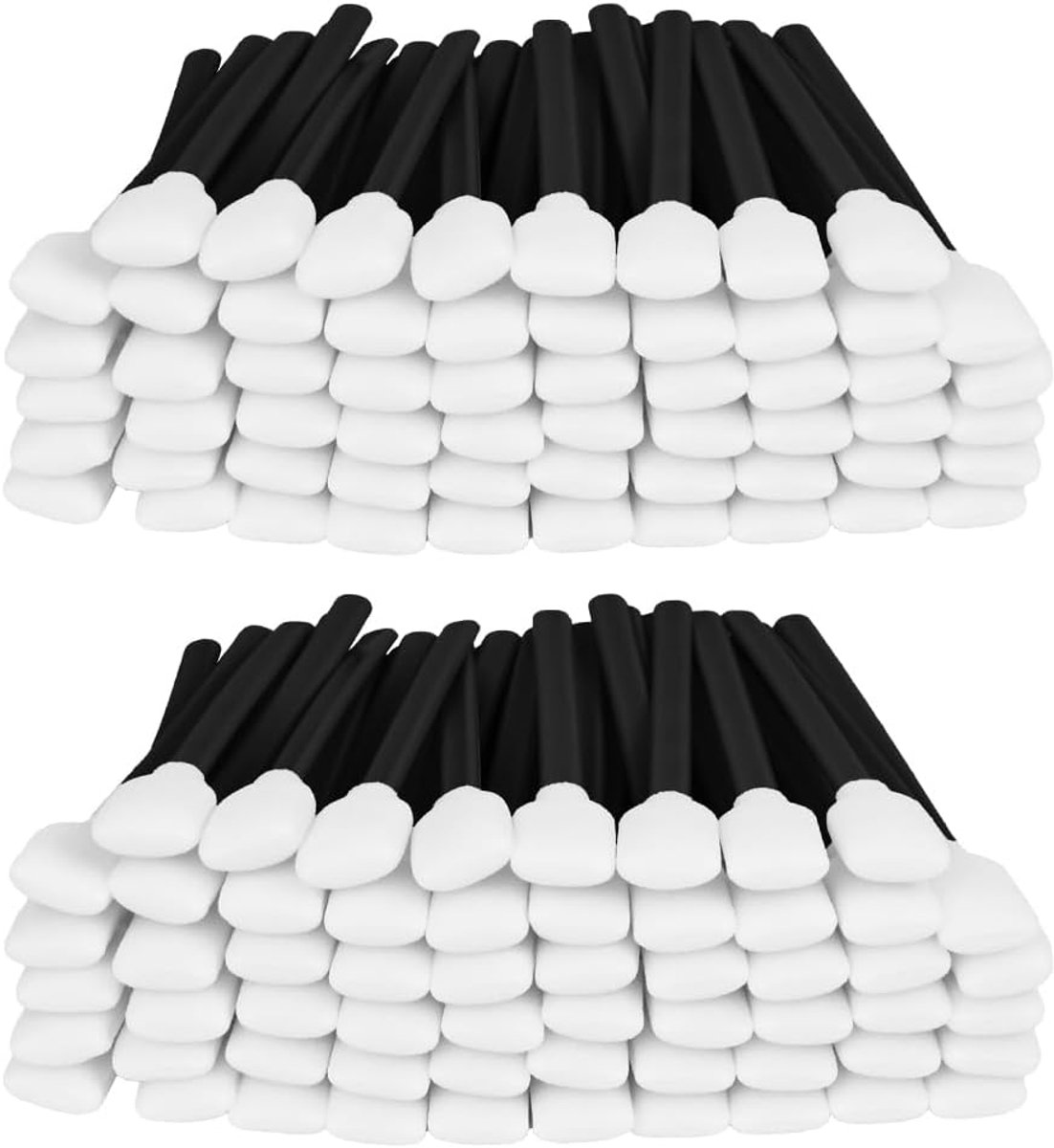 SnelShoppen - 200 Stuks Vierkante Schuimrubberen Reinigingsstaafjes - Ideaal voor Inkjetprinters, Printkoppen, Lenzen, Camera's, Optische Apparatuur e