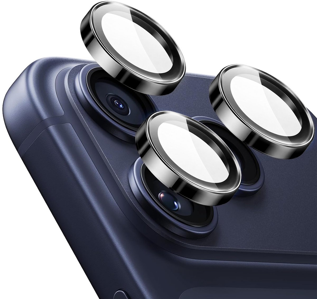 Jaym, Vervangende lens voor de achtercamera van de Geschikt voor Apple iPhone 17 Pro / 17 Pro Max, Transparant