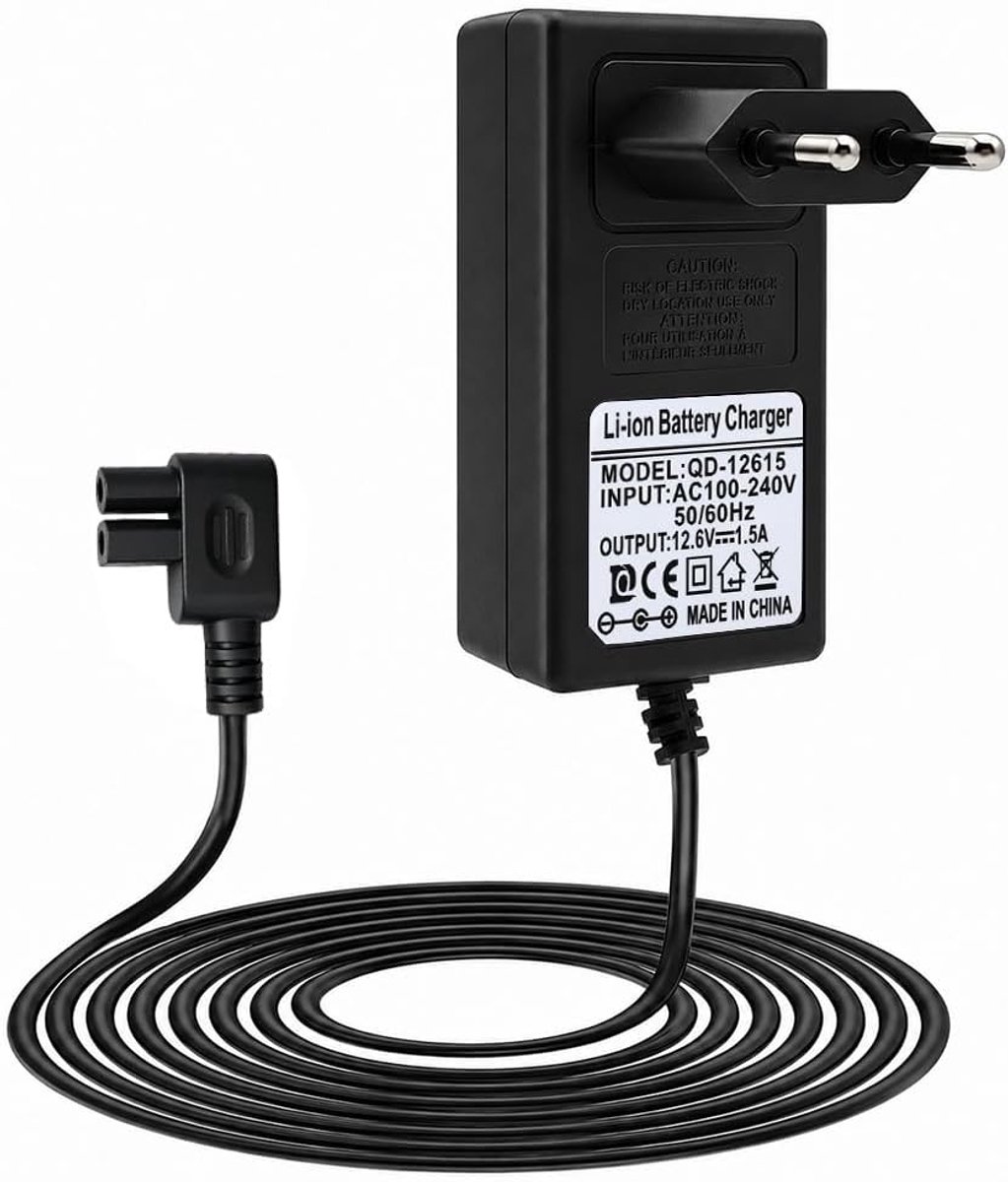SnelShoppen - Oplader 12,6 V voor Zwembadrobots - 1,8 m Lange Kabel - Stroomadapter voor Tuin en Zwembaden - Compatibel met Diverse Modellen