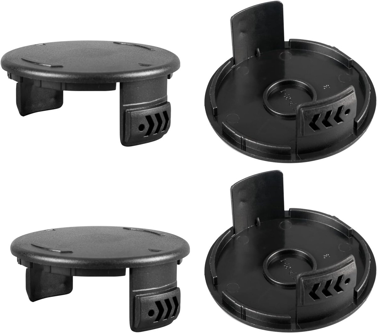 SnelShoppen - Vervangspoel voor Grastrimmer 1.6mm Geschikt voor Parkside PRTA 20-Li C3, PRT 300 A1, PRT 550 A1/A3 - 4 Covers Inclusief - Tuinaccessoir