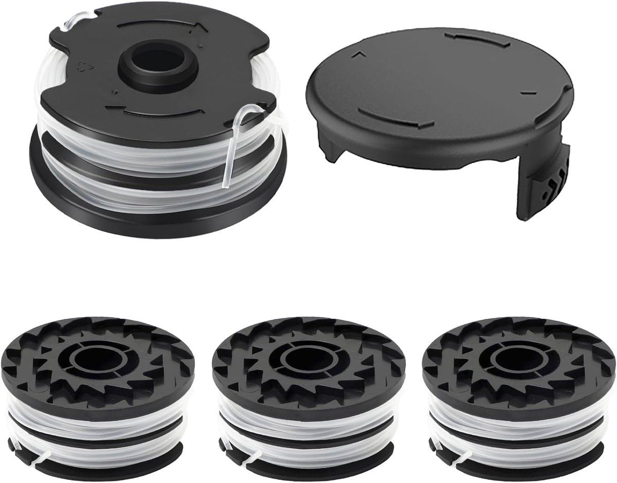 SnelShoppen - 4 Stuks Grastrimmer Spoelen Vervangingsdraad Ø 1.6 mm 8.3 m voor Parkside PRTA 20-Li A1/B1/B2/C3, PRT 300 A1, PRT 550 A1/A3