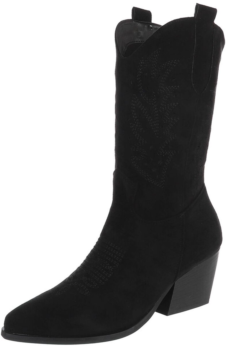 Cowboylaars - Hoge schacht en blokhak - Dames Mt:40