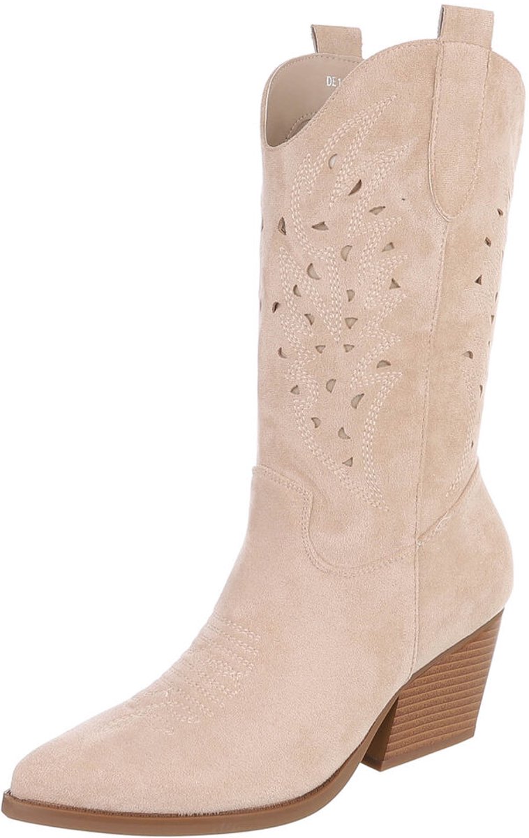 Cowboylaars - Hoge schacht en blokhak - Dames Mt:36