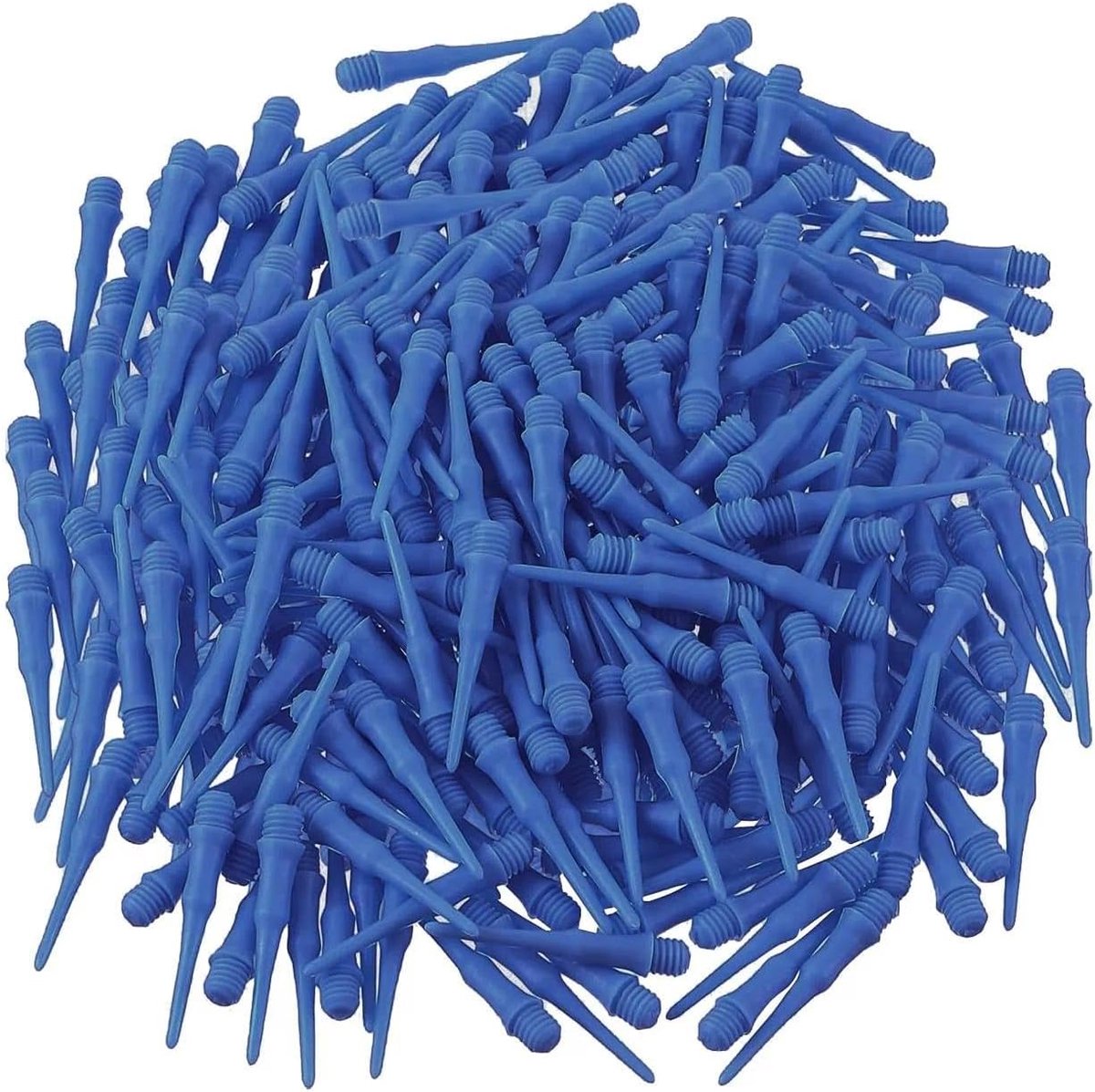 SnelShoppen - 200 Softdartpunten 27 mm, Zachte 2BA Blauwe Dartpijlen, Kunststof Punten voor Professionele Wedstrijden en Hobbygebruik