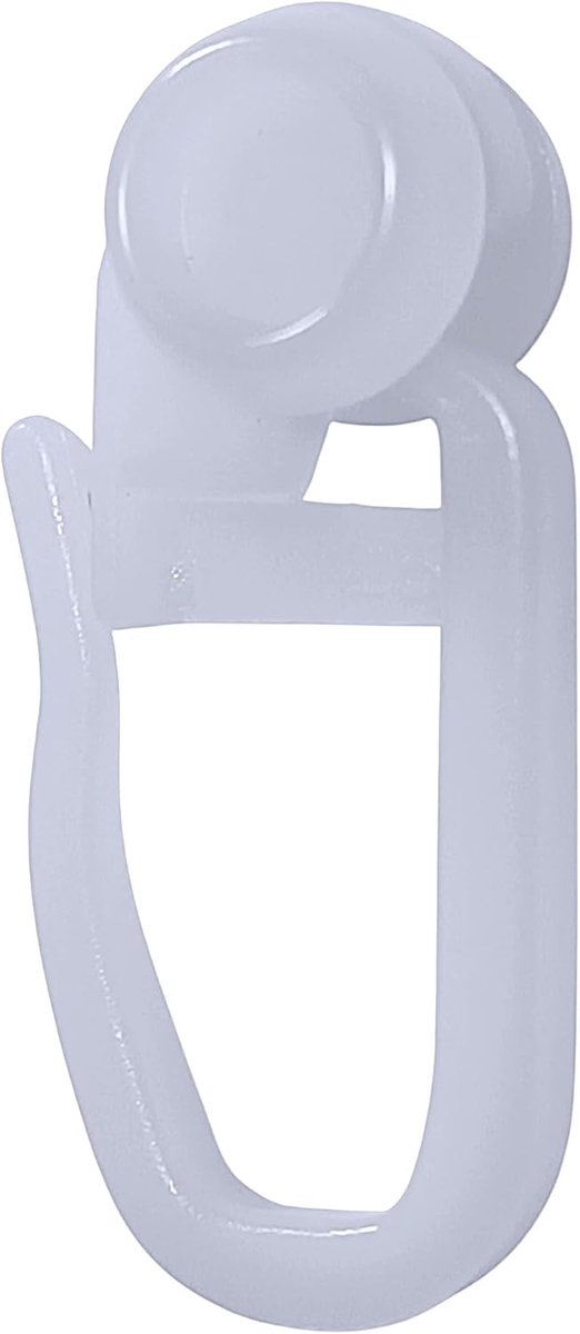 SnelShoppen - Curtain Rolls Sliding Inner Walk, 8 mm Roll met Vouwhaken, 100 Stuks Wit voor Gordijnrails, Duurzaam Materiaal, Perfect voor Thuis en Ka