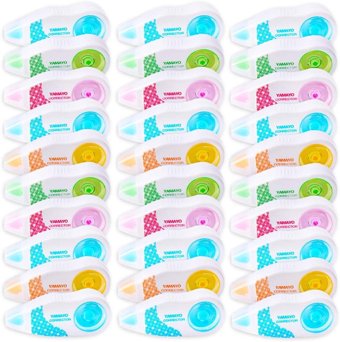 Dailygoods - 30 Stuks Correctielampen in 5 Kleuren voor Schoolbenodigdheden