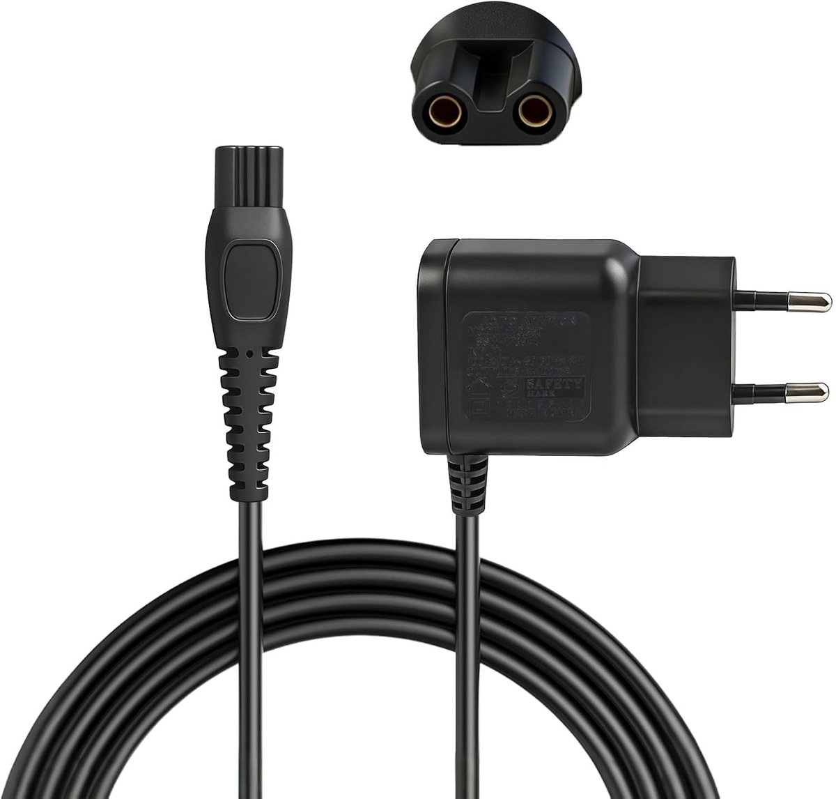 SnelShoppen - 8V HQ850 Oplader, Snellader Adapter voor Scheerapparaat, AC 100-240V Input, DC 8V Output, Efficiënt en Betrouwbaar, Ideaal voor Thuisgeb