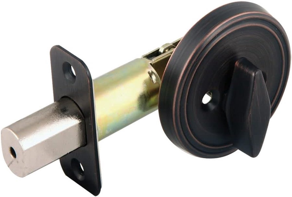 SnelShoppen - Design Huis Sleutelslot - Enkelcilinderslot - Geborsteld Brons - Veilige Deurslot voor Links en Rechts - Geschikt voor 3.5 cm en 4.5 cm