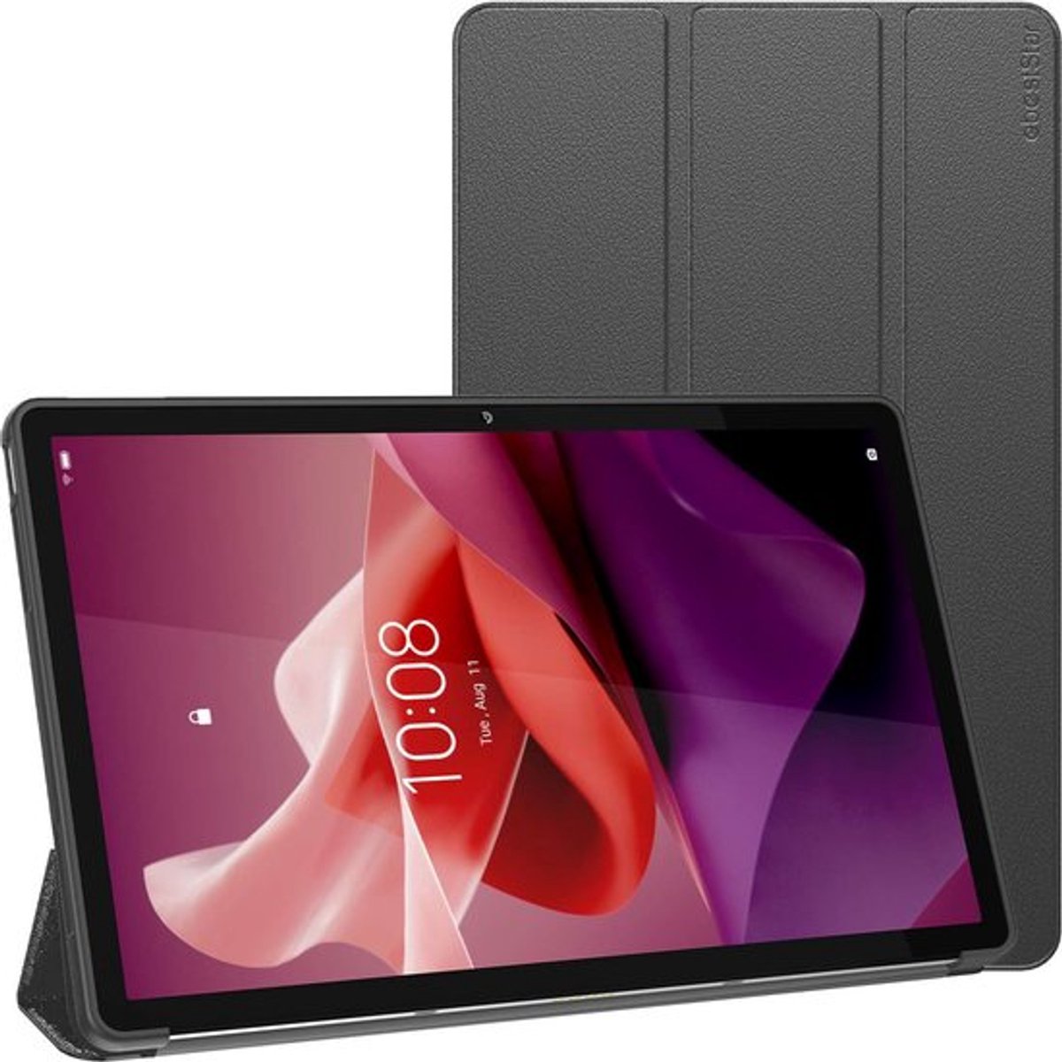 ebestStar - Hoes geschikt voor Lenovo Tab P12 (2023), Slimme Hoes met Magnetische Flip Bescherming, Siliconen, Zwart