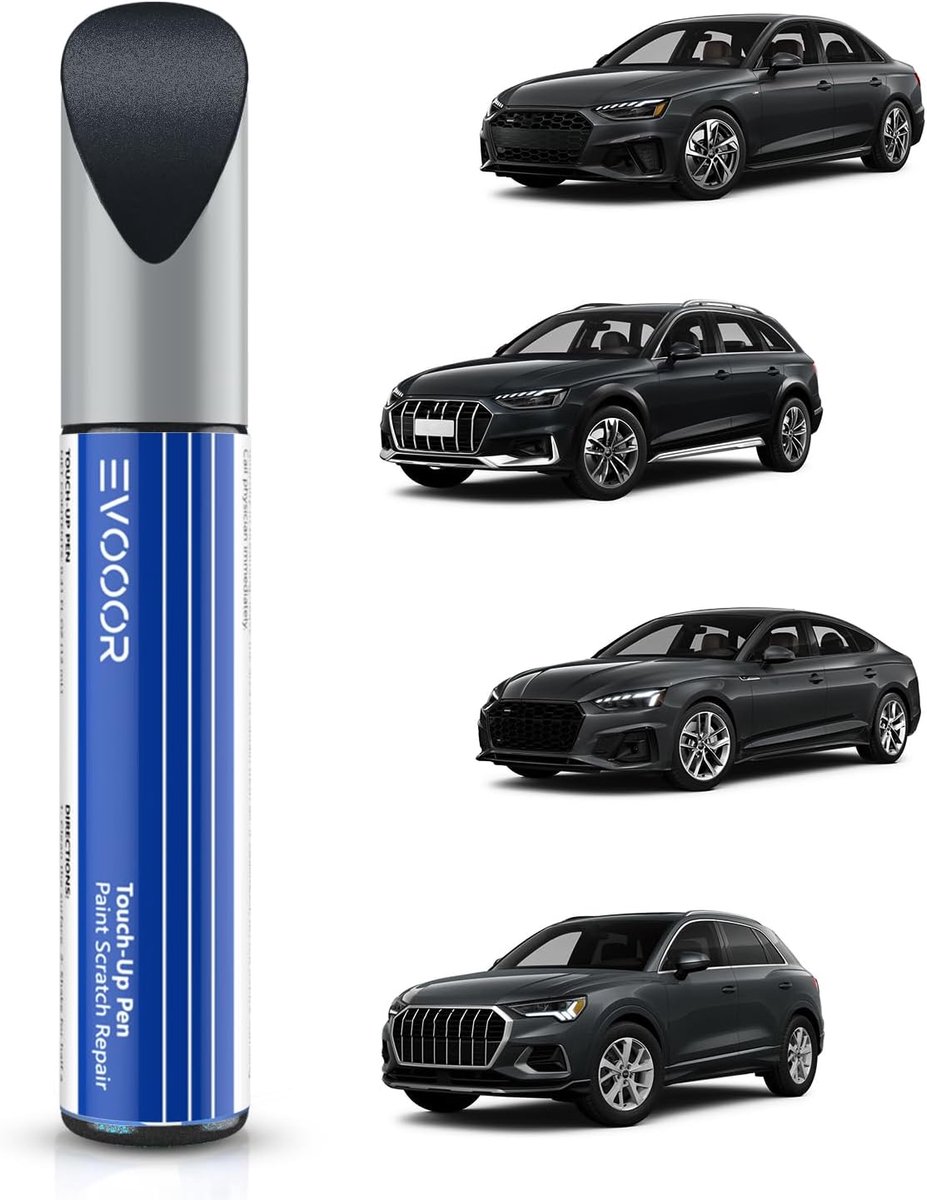 SnelShoppen - Audi Krassenhersteller - LX7L/H1 Manhattan Gray Metallic Autolak Pen - Gemakkelijk en Snel Krassen Verwijderen, Roestpreventie, Perfecte