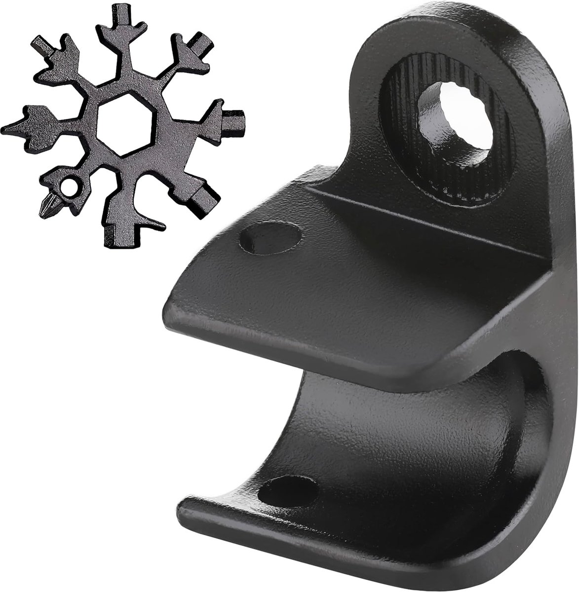 SnelShoppen - Fietsaanhangwagen Koppeling voor Thule Chariot & Coaster - Zwarte Trekhaak Adapter voor Kindertrailer - Multifunctionele Gereedschappen