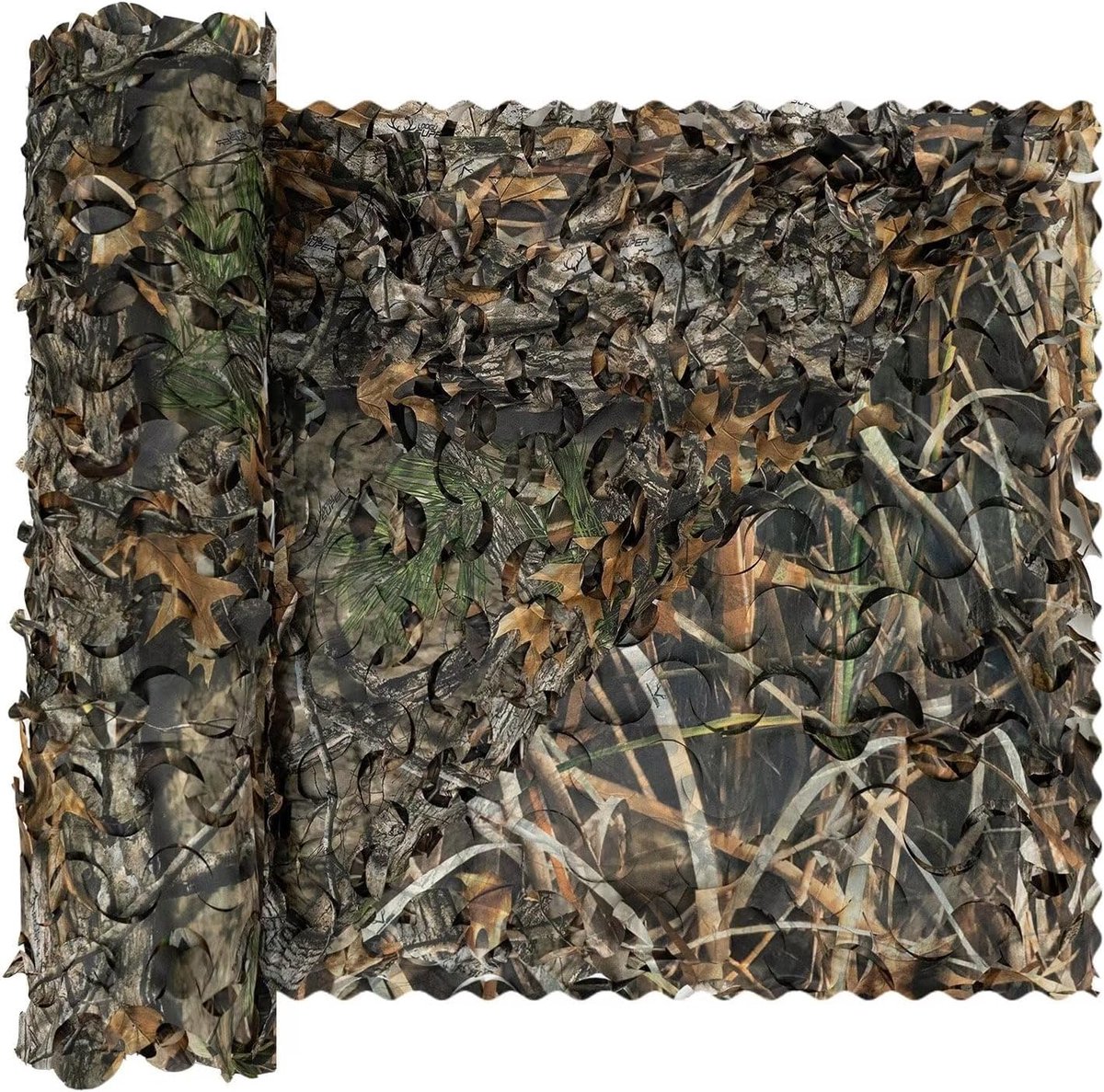 SnelShoppen - Camouflage Net voor Jacht 1.5m x 3m - Militair Decoratie, Zonnebescherming, Bionisch, Groene, Zwarte en Sneeuwpatroon