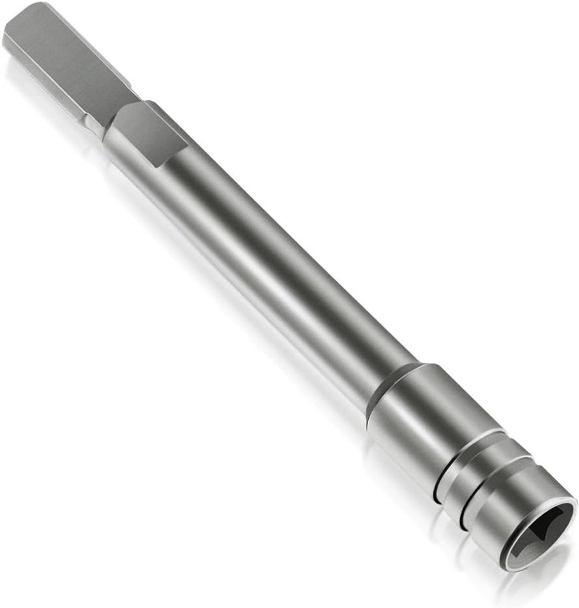 Bit Driver Extender - Verlengstuk Schroevendraaier - Klusaccessoire - Universele Compatibiliteit - 8.6 cm Lengte - Zilvergrijs