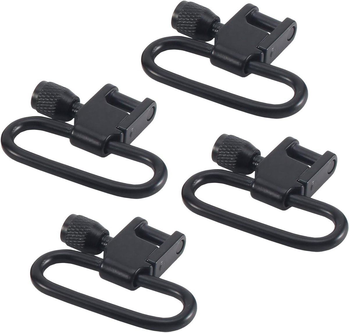 Set van 4 Sterke Sluitingen, 3 Inch Aluminium Karabijnhaak voor Kamperen, Wandelen, Vissen en Reizen, Sleutelhanger Accessoire