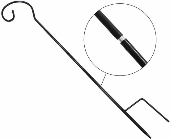 Verstelbare metalen tuinsteunen voor vogelhuisjes en lantaarns - 2 stuks, ideaal voor bruiloften en buitenverlichting, weerbestendige solar lampen — afbeelding 4