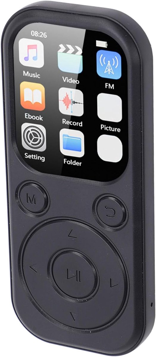Draagbare Hifi MP3-speler met 128 GB Geheugen en Bluetooth 5.4 - Digitale Muziekspeler voor Meer dan 10.000 Nummers