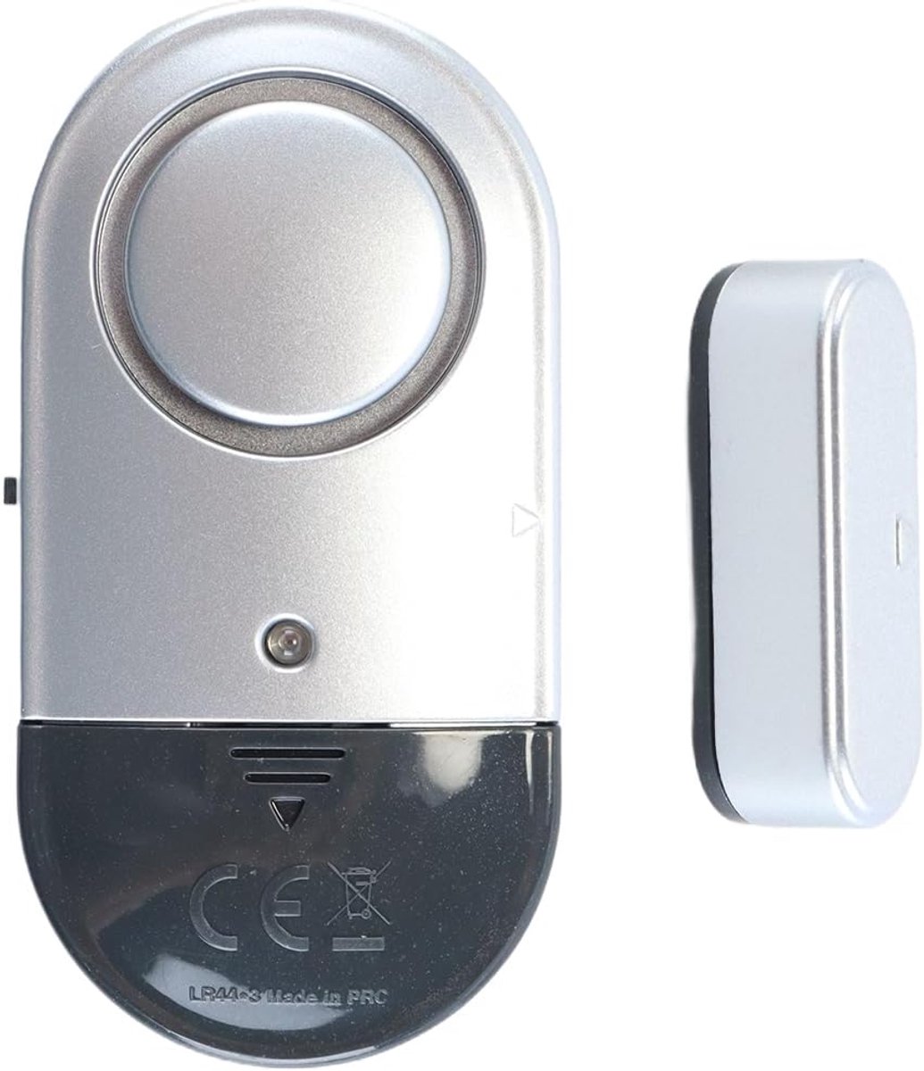 SnelShoppen - 2x Ultra-Dunne Magnetische Deurbeld en Batterij Aangedreven Alarm - 125 dB Beveiligingsalarm - Ideaal voor Thuis en Bedrijf - Compact en