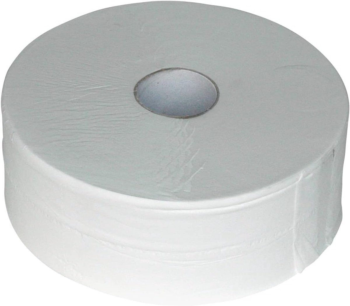 SnelShoppen - Jumbo Toiletpapier 2-laags 380m - 6 Rollen - Wit Gerecycled - Zacht en Absorberend - Perforated en Geembossed