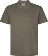 Petrol Industries - Heren Plus Size Katoenen piqué polo ironhouse - Groen - Maat 3XL