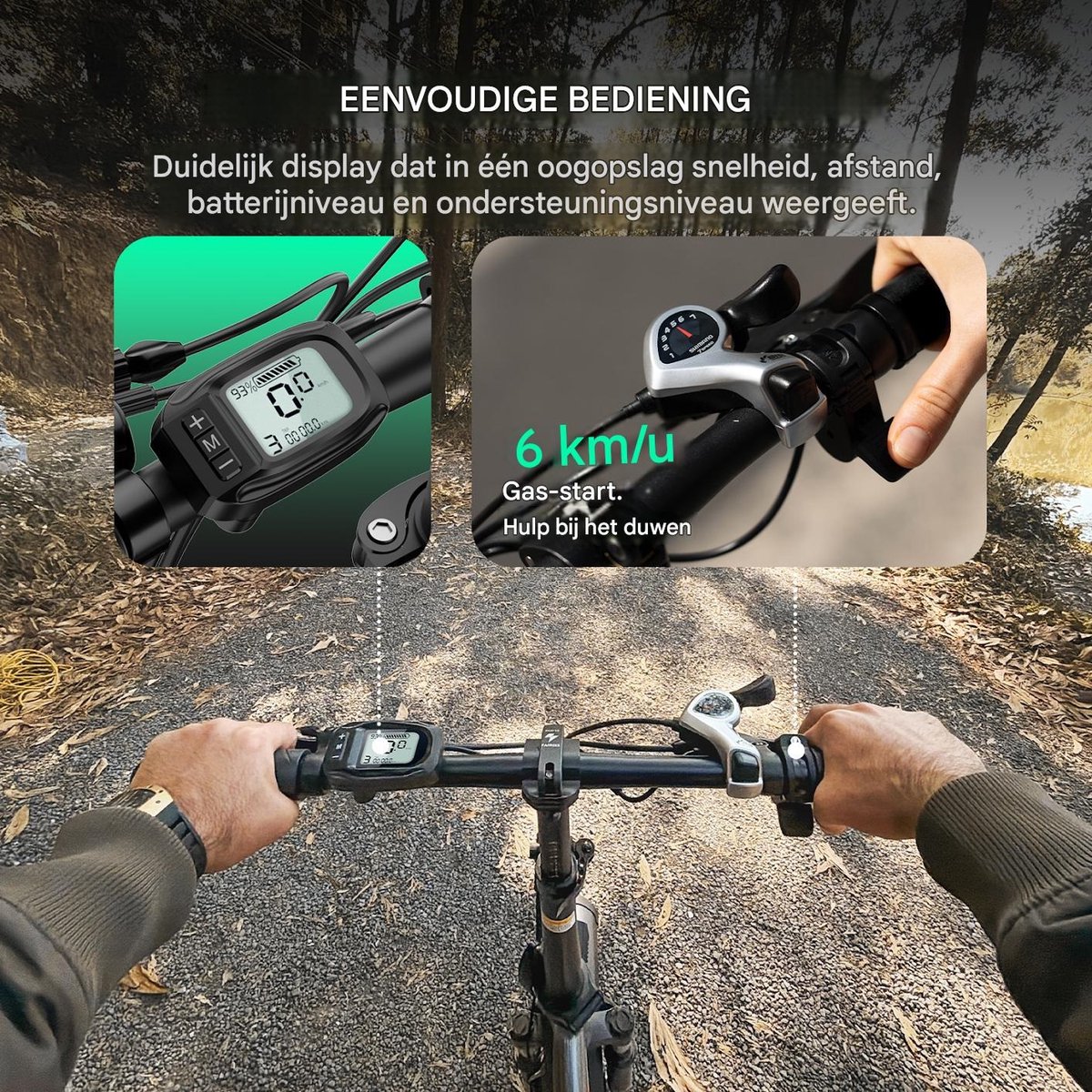 Fafrees Elektrische Vouwfiets - E-Bike - 20 x 3.0 Inch Dikke Banden - 20 Inch opvouwbare City Commuter E-Bike thumbnail 4