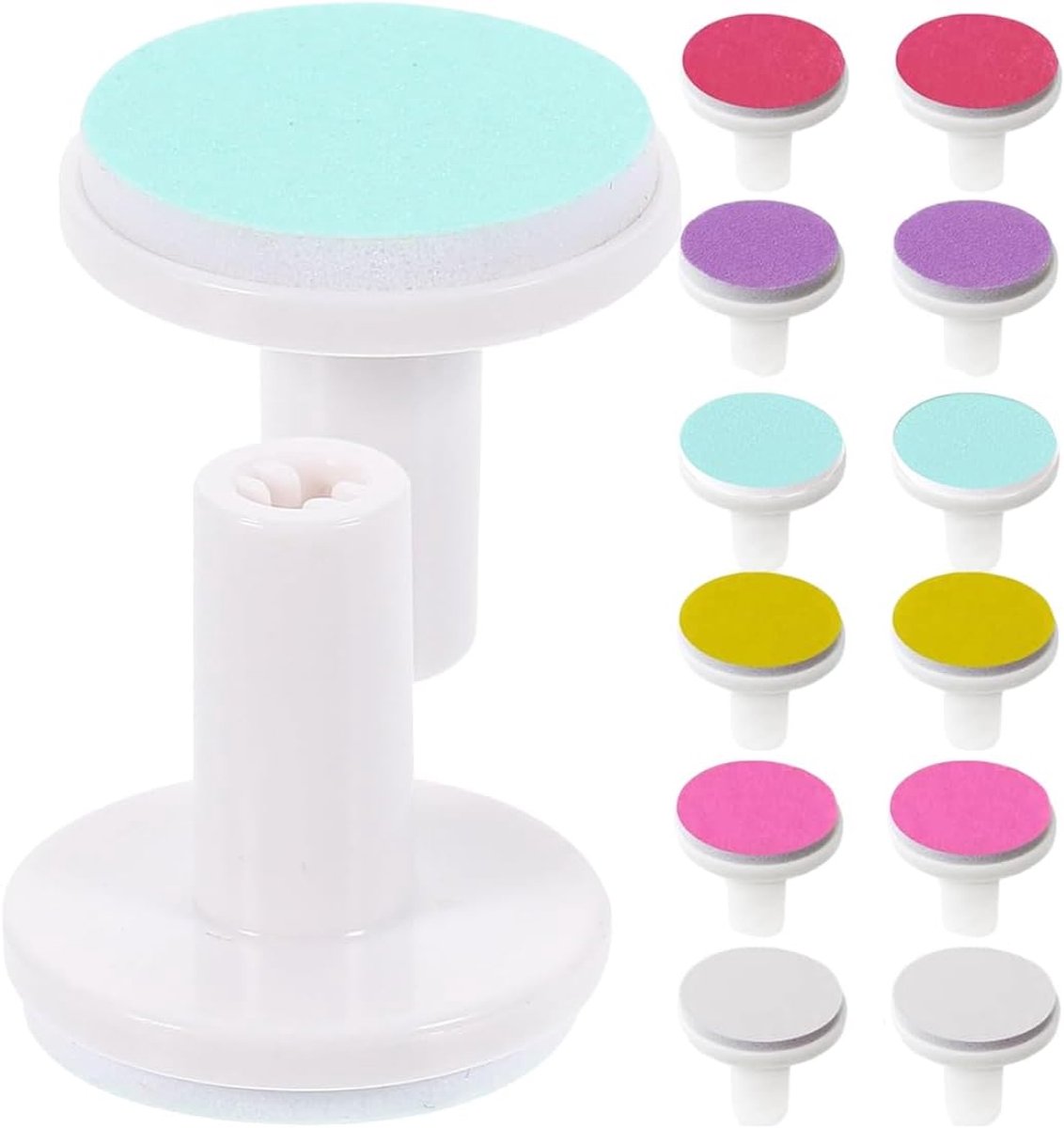SnelShoppen - 12pcs Nagelknippers voor Pasgeborenen en Kinderen - Vervangbare Nagelvijlen en Pads - Voor de Hele Familie - Veilig en Precisie Ontwerp