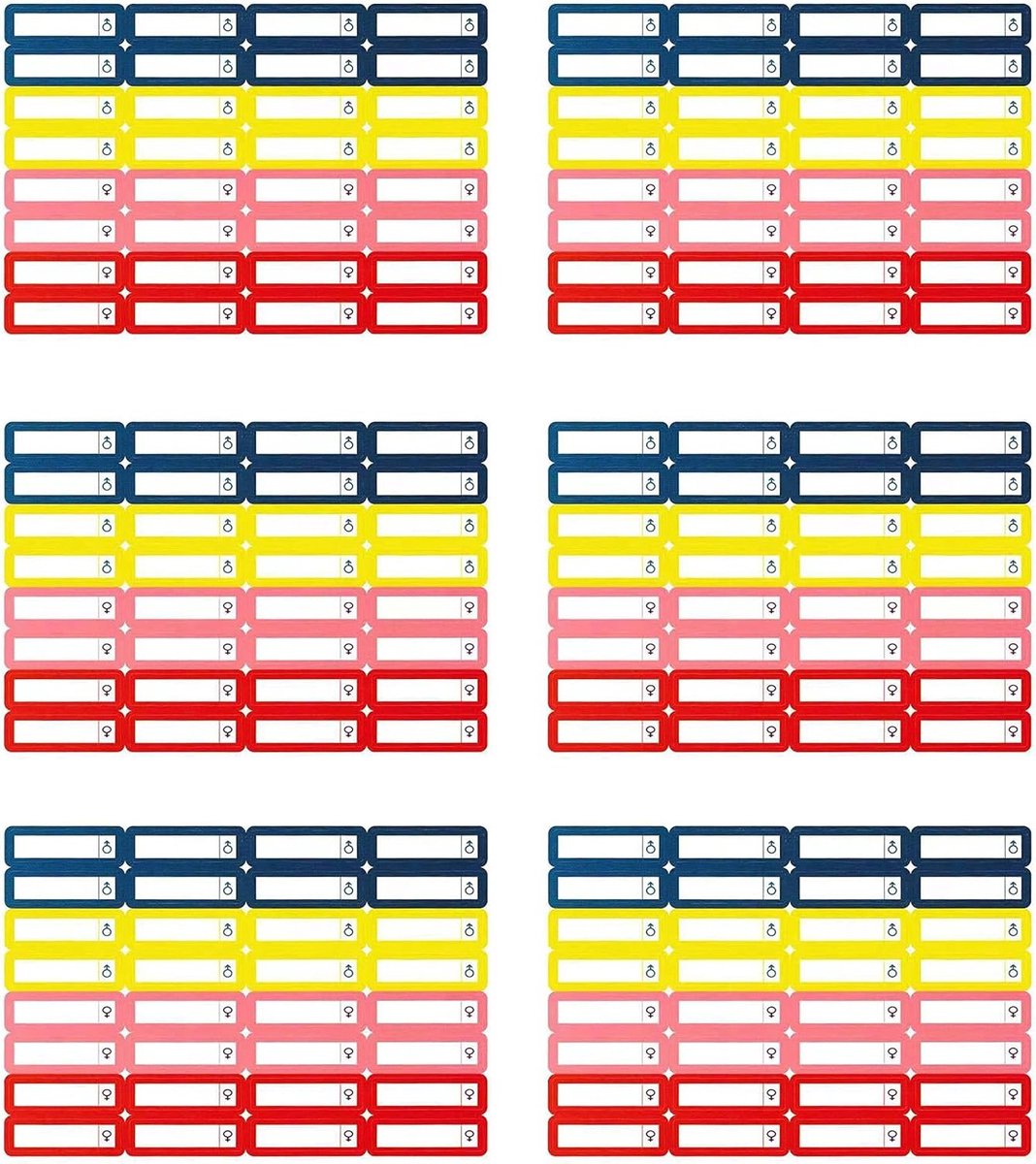 Zelfklevende Labels voor Pennen - 160 Stuks, 35 x 10 mm, Ideaal voor School, Kantoor en Organisatie