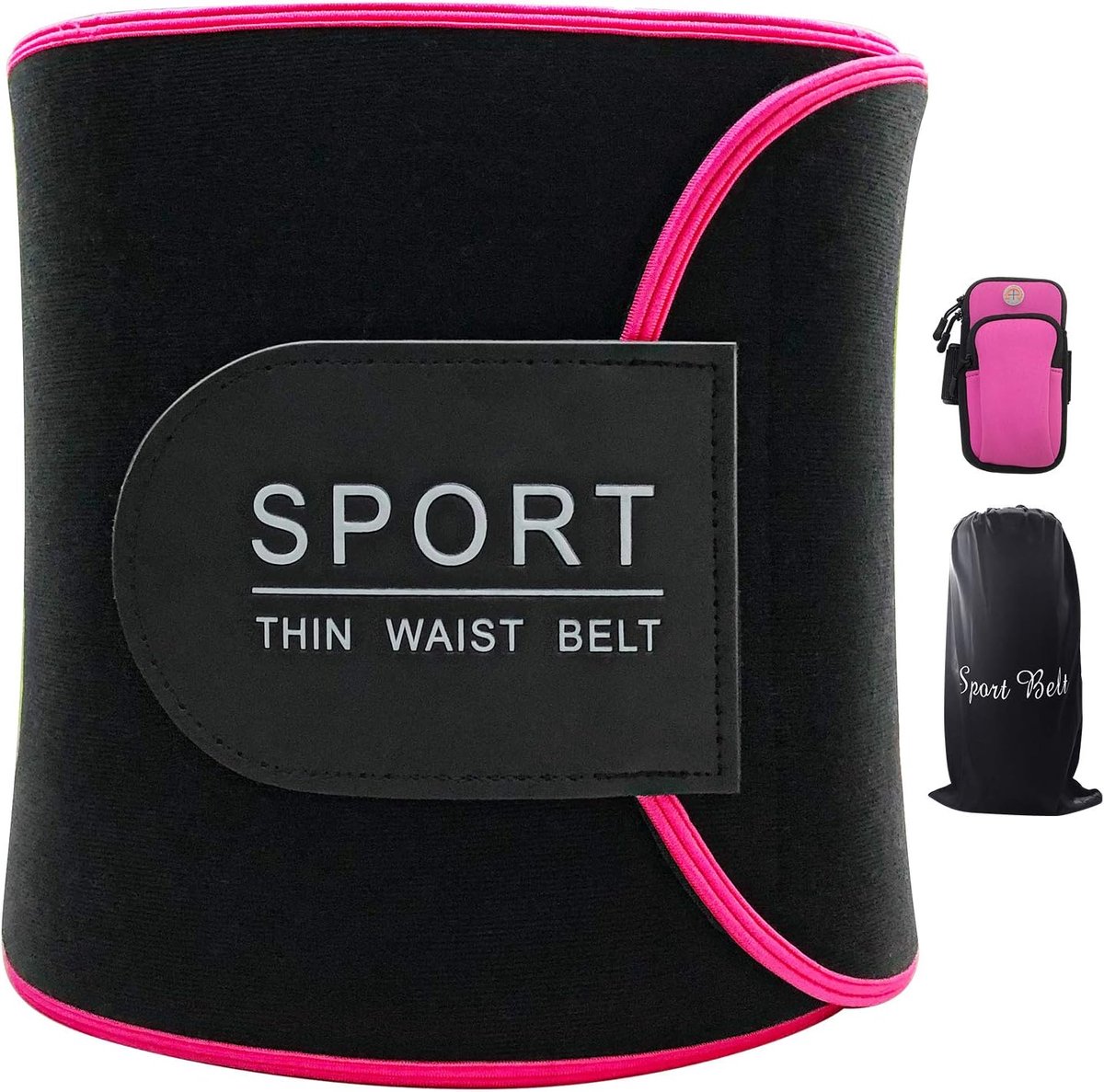 SnelShoppen - Abdominal Fitness Belt - Neopreen Sauna Belt voor Vetverbranding - Verstelbare Zwembroek voor Training - Ondersteuning voor Rug en Kern
