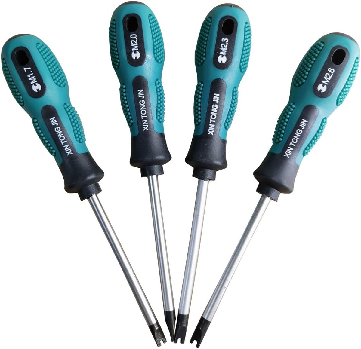 SnelShoppen - Set van 4 U-vormige Schroevendraaiers, 75mm, Magnetisch, CRV, Multifunctionele Handgereedschap U1.7 U2.0 U2.3 U2.6 voor Airfilters en Pa