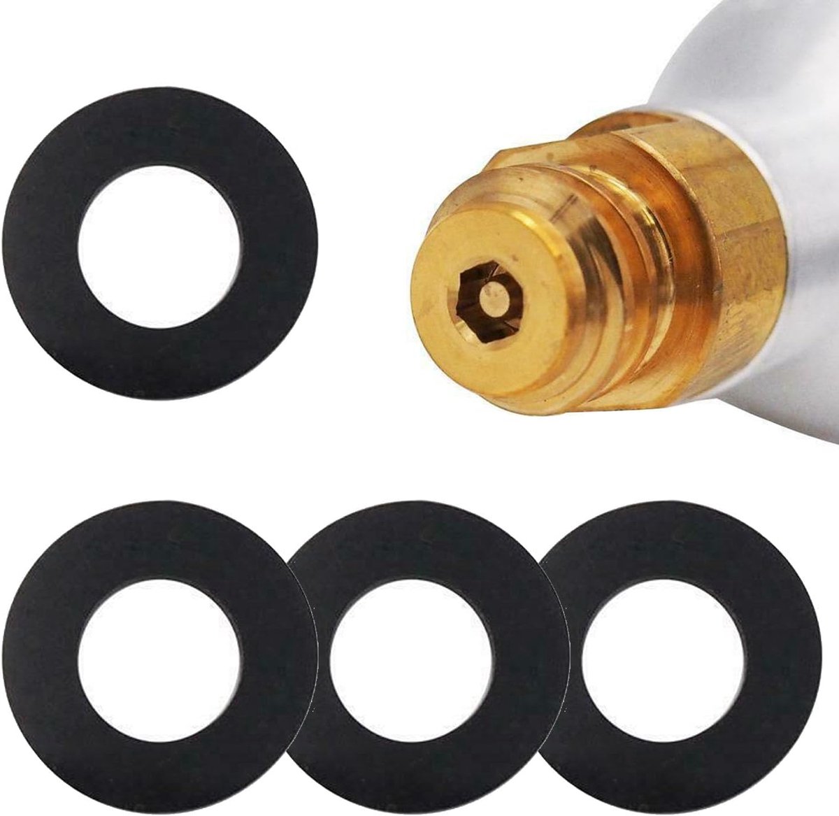 SnelShoppen - 4 Stuks Vervangende Dichtingen voor Sodastream - Rubber O-Ringen 19x10x3mm - Duurzaam en Milieuvriendelijk - Voor Adapter Power/Easy/Cry