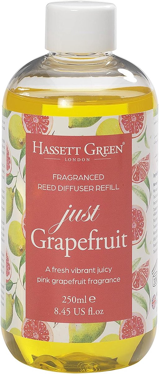 SnelShoppen - Grote 250ml Grapefruit Geurolie Navulling voor Rietdiffuser - Verfrissende Aroma's voor Huis & Interieur - Luxe Geur voor Ontspanning en