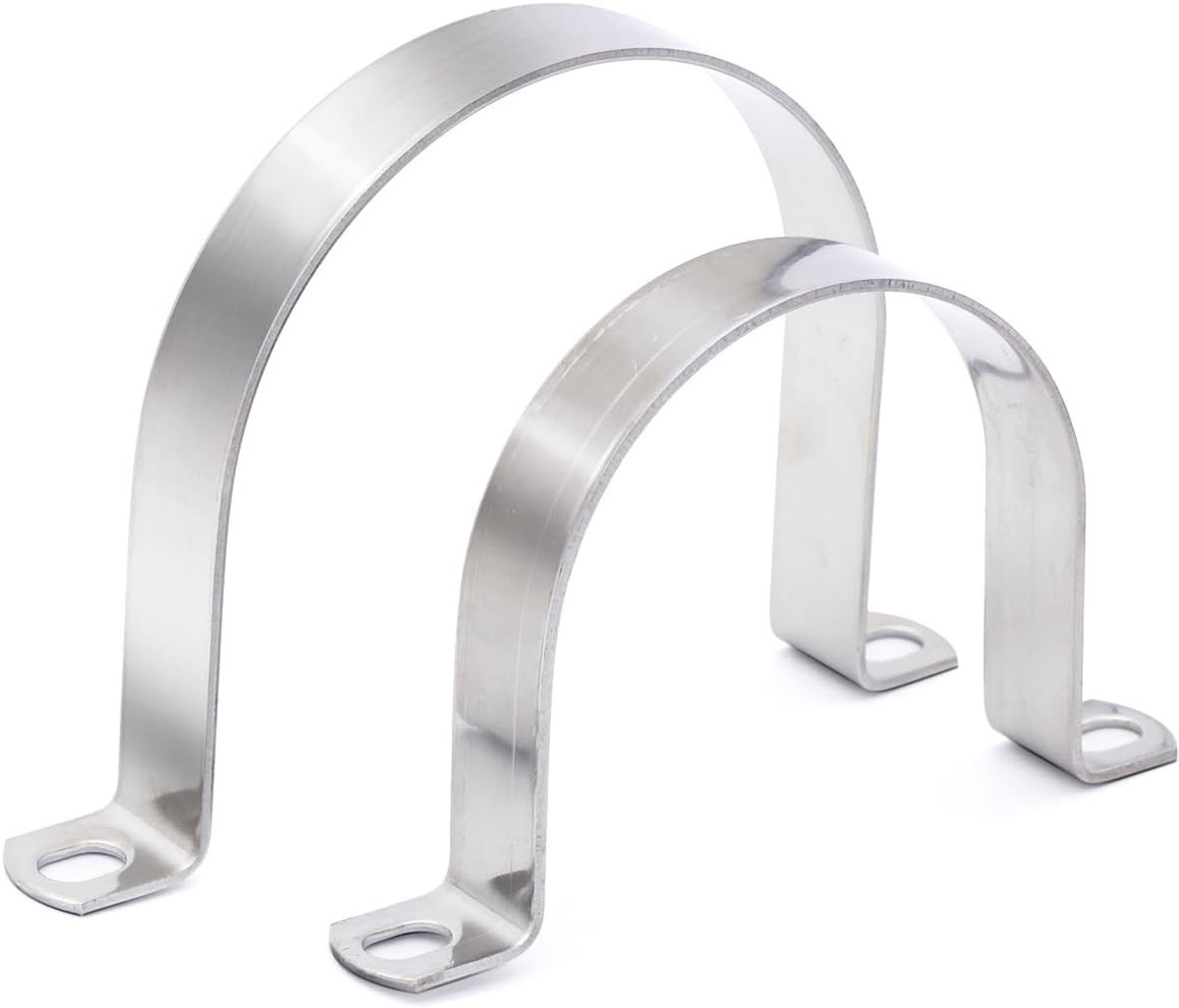 SnelShoppen - Heavy Duty Tube Tape Clamp Ø 150 mm, U-Banden voor buizen, Set van 2, Geschikt voor Ø 5.91" (150mm) buis, Sterke bevestiging