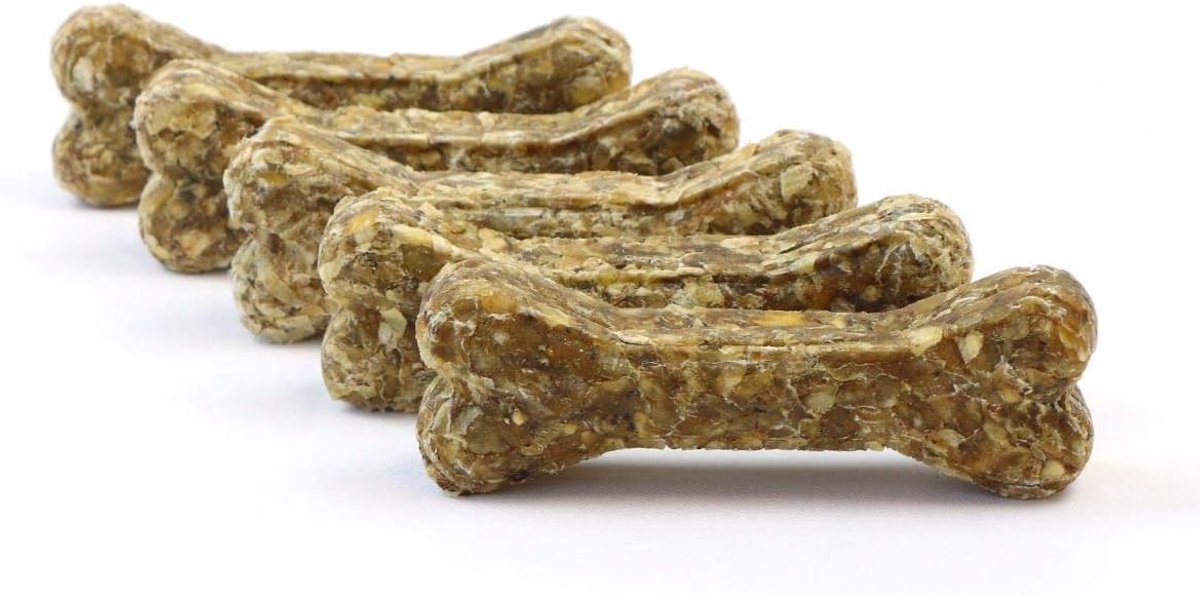 SnelShoppen - Chew Bone voor Puppies en Volwassen Honden - 100% Natuurlijke Ingrediënten - 5 Stuks - Tripe Smaak - 12 cm - Gezond Kauwspeelgoed