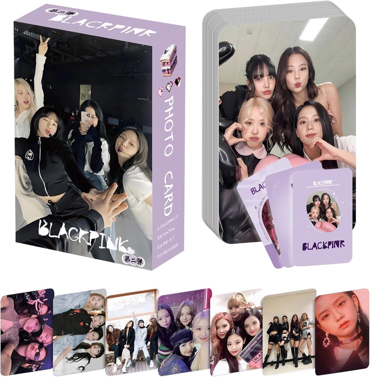 SnelShoppen - 55 Stuks Lomo Foto Kaarten Set, Mini Merch, Unieke Patronen, Hoogwaardige Koperpapier, 5.5 x 8.7 cm, Perfect Cadeau voor Fans