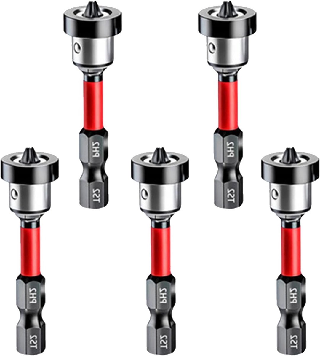 5 Stuk PH2 Gipsplaten Bits - Magnetische Schroevendraaierbits voor Gipsplaat - Perfect voor Klusprojecten en Verbouwingen