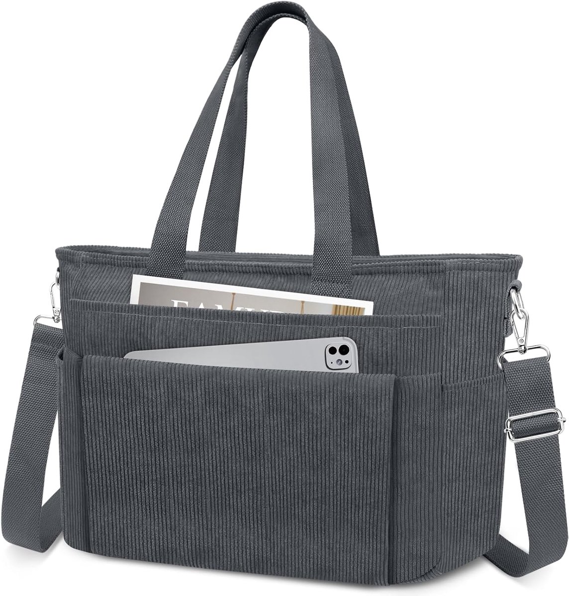SnelShoppen - Dames Handtas Grote Lichtgewicht Nylon Tote Bag Schoudertas Shopper Tas Voor Dames Crossbody Handtas Werk Reizen Kantoor Winkelen School